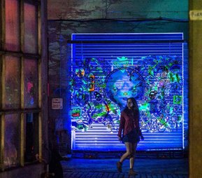 Invited Artist , 'Electric City ' Hidden Door Art Festival 2016, image courtesy of Craig Robertson 